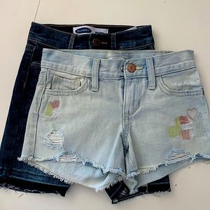 Girls Size 6-7 Old Navy Denim Shorts! Great Shape !